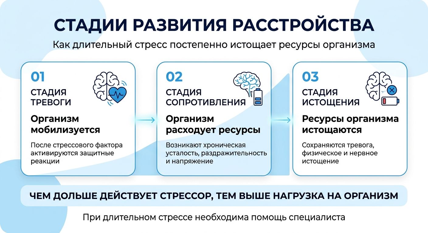 Лечение стресса в Няндоме инфографика
